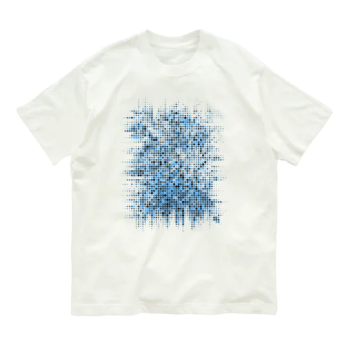 青い爆発 オーガニックコットンTシャツ