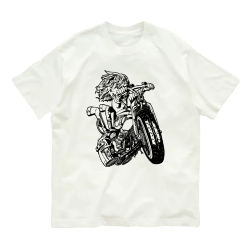 飛行自転車（クロ） オーガニックコットンTシャツ