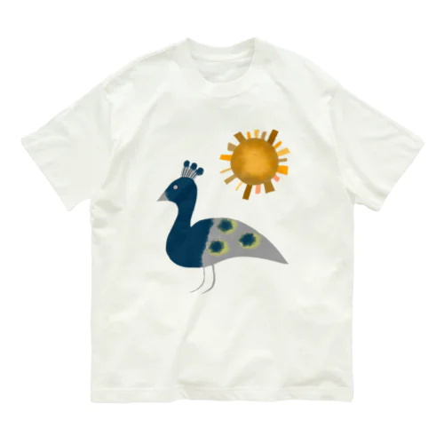 クジャクくん オーガニックコットンTシャツ