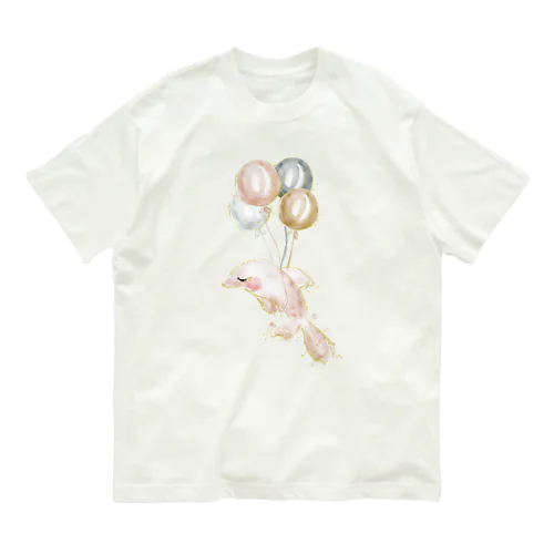 ふうせんいるか Organic Cotton T-Shirt