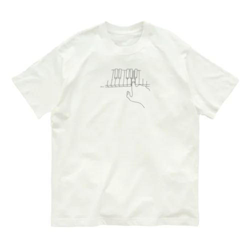 ピアノ オーガニックコットンTシャツ