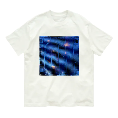 金網越しの夕暮れ Organic Cotton T-Shirt