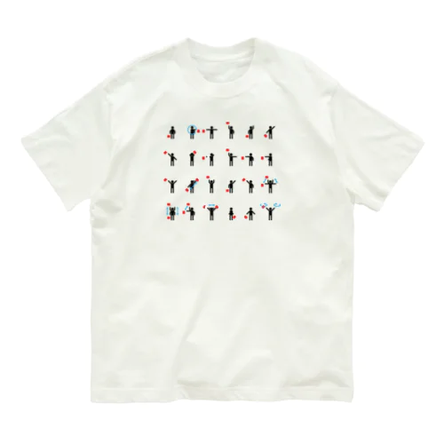 シンプルな手旗信号 Organic Cotton T-Shirt