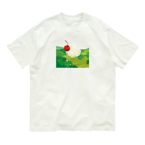 メロンソーダ　リサイズ オーガニックコットンTシャツ