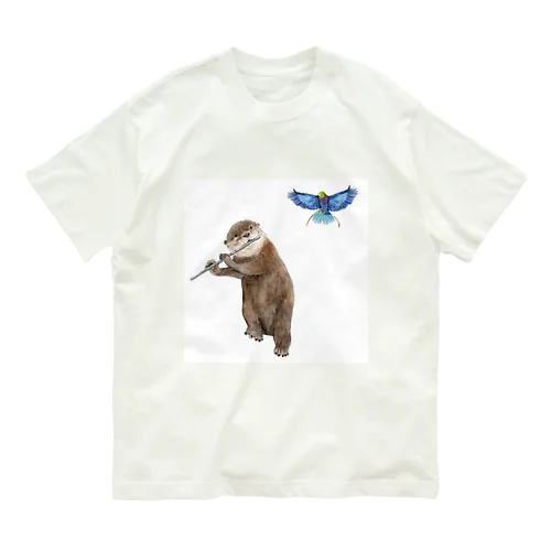 フルート吹きのかわうそ🦦 Organic Cotton T-Shirt