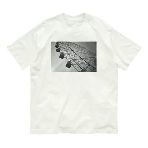 モノクロ観覧車 オーガニックコットンTシャツ