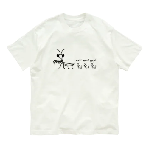 カマキリ親子 Mantis Baby's オーガニックコットンTシャツ