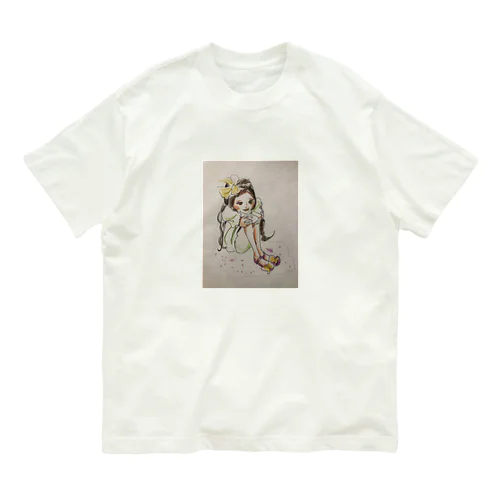 膝を抱え。 Organic Cotton T-Shirt