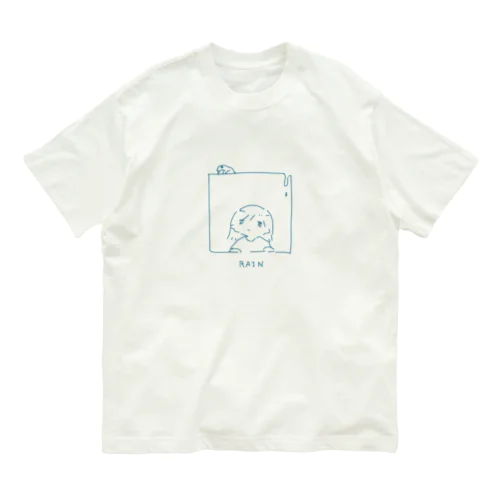 雨 オーガニックコットンTシャツ