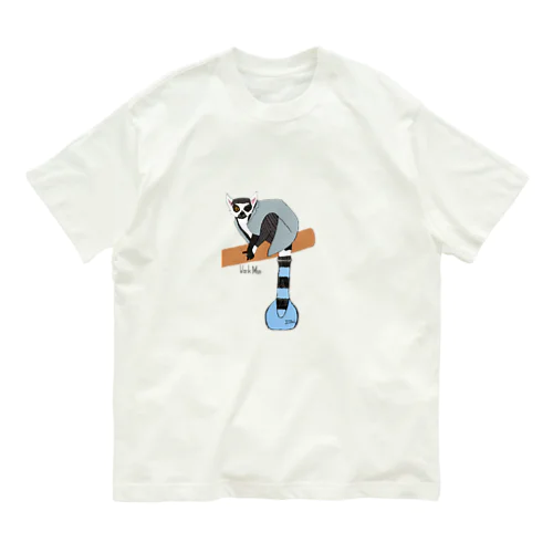 ワオキツネザルのお仕事 Organic Cotton T-Shirt