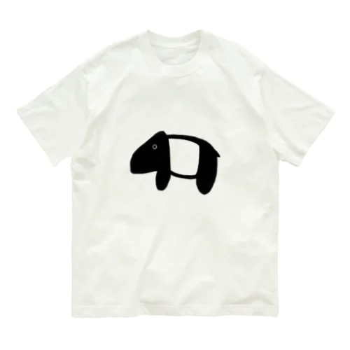 色に染まるマレーバク文字なし Organic Cotton T-Shirt