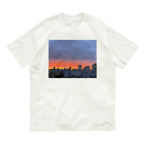 茜色の夕焼け Organic Cotton T-Shirt