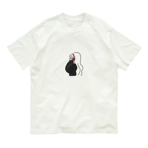 音楽を愛する女の子🧡 オーガニックコットンTシャツ