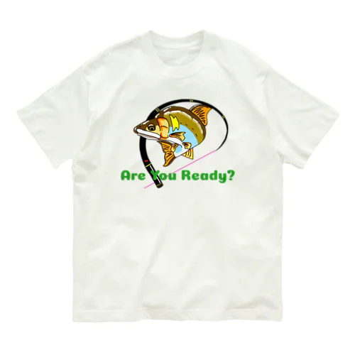 鮎(Are You) Ready? オーガニックコットンTシャツ