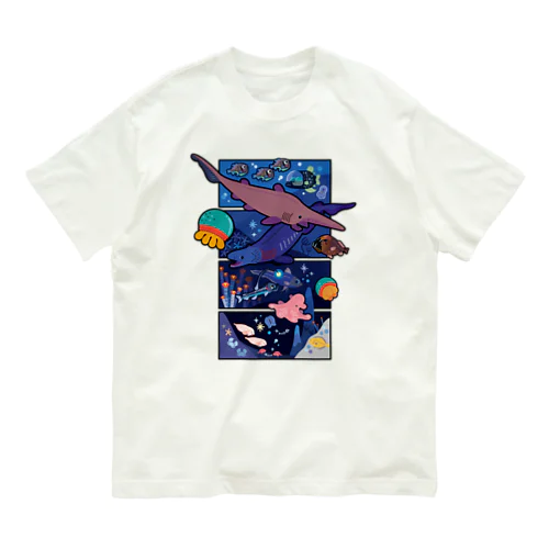 文字なしver.マリアナ海溝の深海生物 Organic Cotton T-Shirt