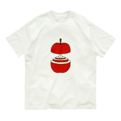 りんごとポメラニアン Organic Cotton T-Shirt