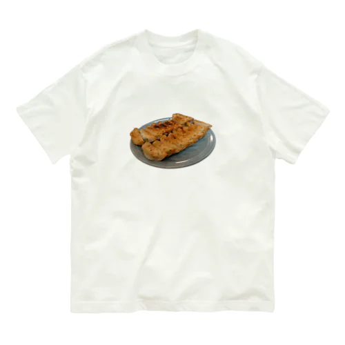 美味しい餃子です オーガニックコットンTシャツ