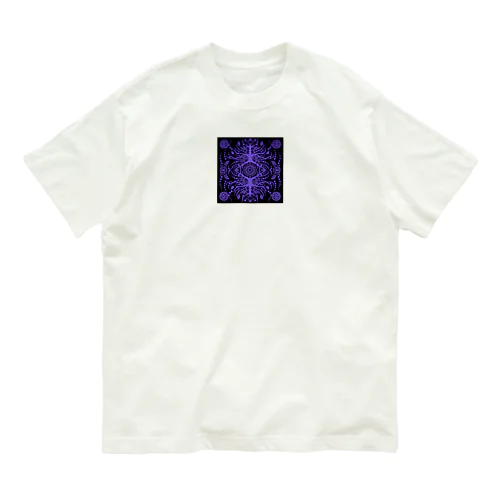 energy wood（パープル） Organic Cotton T-Shirt