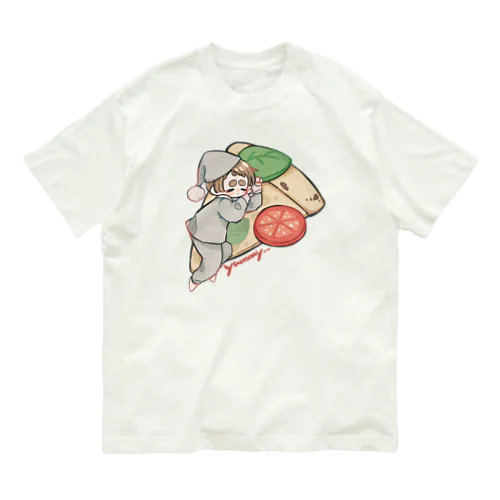 すやすやピザタイム Organic Cotton T-Shirt