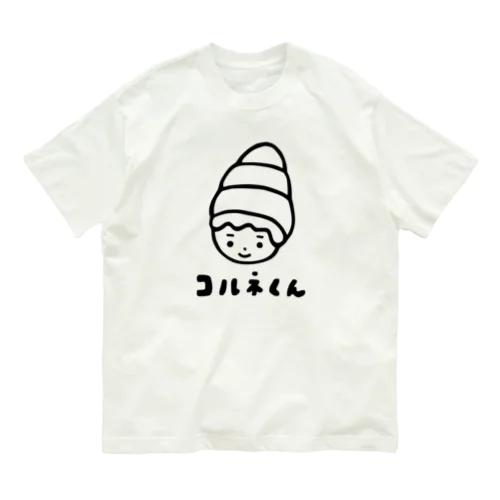 モノクロコルネくん オーガニックコットンTシャツ