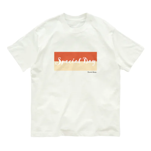 SpecialDay-orange オーガニックコットンTシャツ