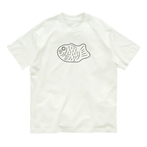 シンプル　たいやき Organic Cotton T-Shirt