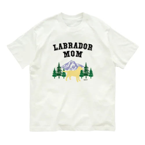 Labrador Mom （イエローラブラドール） Organic Cotton T-Shirt