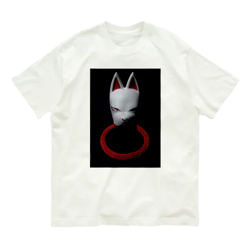 幻狐面　狐轡 Organic Cotton T-Shirt