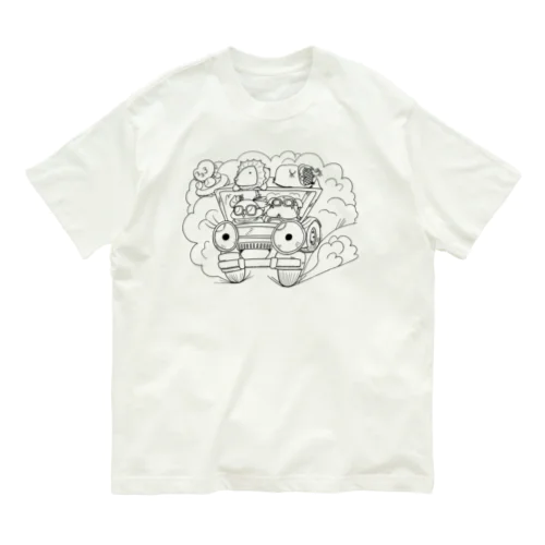 ドライブしちゃうよ。（UFO付き） Organic Cotton T-Shirt