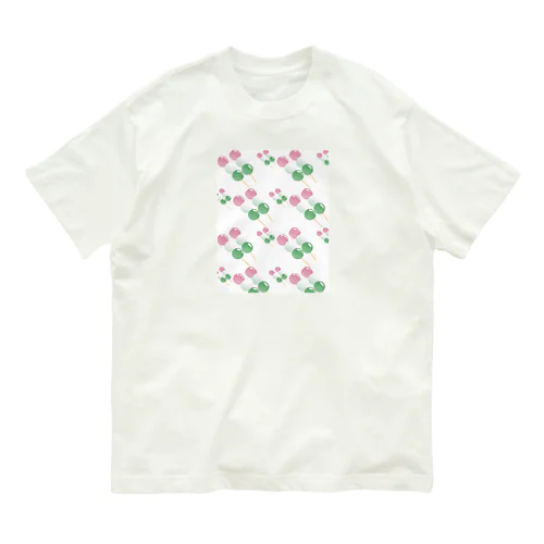 三色団子尽くし Organic Cotton T-Shirt