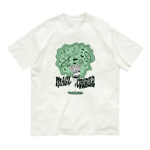 “MAGI COURIER” green #1 オーガニックコットンTシャツ