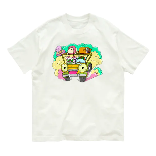 ドライブしちゃうよ。【カラー版】 オーガニックコットンTシャツ