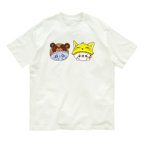 アニマルカジカジ帽子withおばけ Organic Cotton T-Shirt