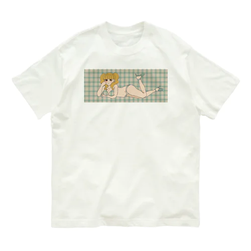 ギンガムチェックギャル🌽 Organic Cotton T-Shirt