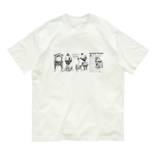 名作シリーズ：Humpty Dumpty オーガニックコットンTシャツ