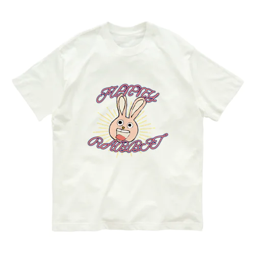 ご機嫌なウサギ🐇 オーガニックコットンTシャツ