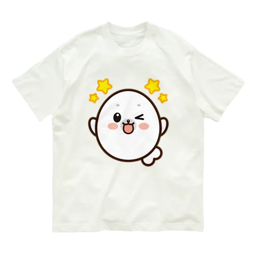 まるかわアザラシもちまるくん オーガニックコットンTシャツ