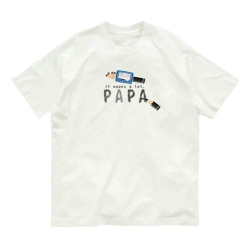 ちびた鉛筆 PAPA*C オーガニックコットンTシャツ