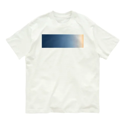 SORANOIRO-空の色-ヨコ オーガニックコットンTシャツ