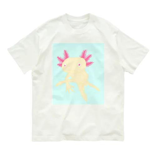 浮き上がりウーパールーパー Organic Cotton T-Shirt