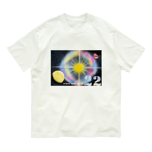 【NO.22 twilight 〜original spray  art〜】 オーガニックコットンTシャツ