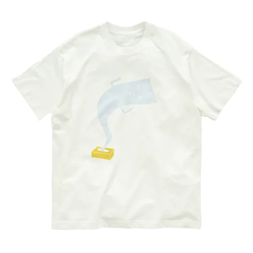 ティッシュボックスから一反木綿 Organic Cotton T-Shirt