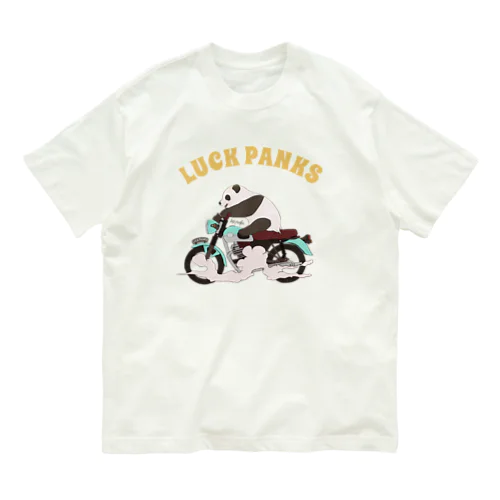 バイク乗りのパンダ Organic Cotton T-Shirt