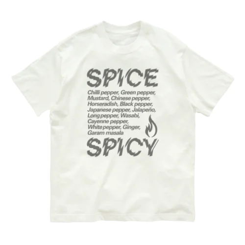 SPICE SPICY（Diagonal） オーガニックコットンTシャツ