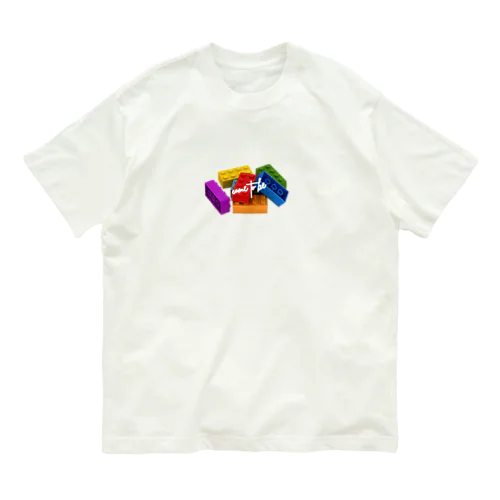 life is like a block オーガニックコットンTシャツ