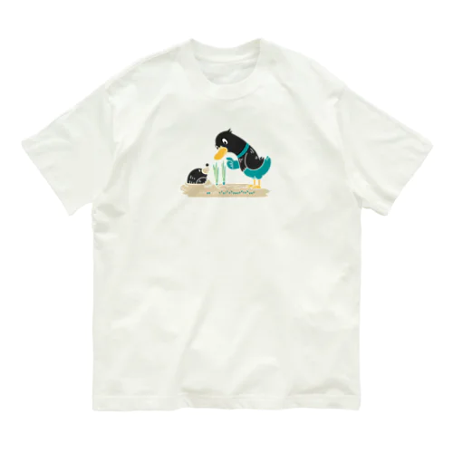 ねぎってる鴨カモ BM 白フチなし  Organic Cotton T-Shirt