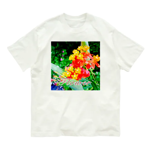 Flower オーガニックコットンTシャツ