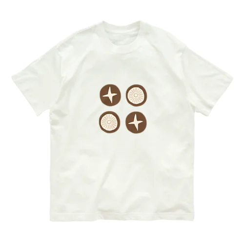 おもてうらシイタケ Organic Cotton T-Shirt