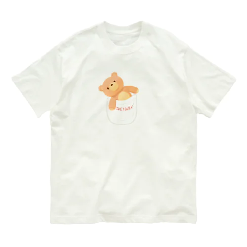 ポケットのくまさん オーガニックコットンTシャツ