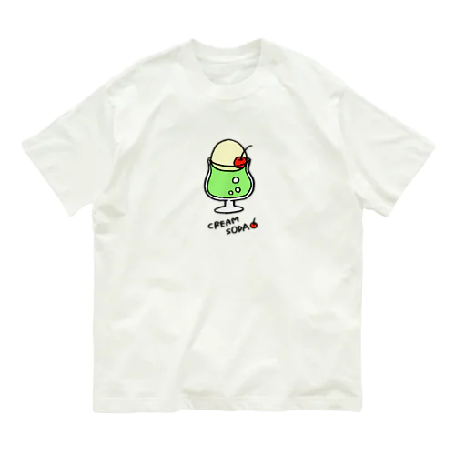 クリームソーダ オーガニックコットンTシャツ